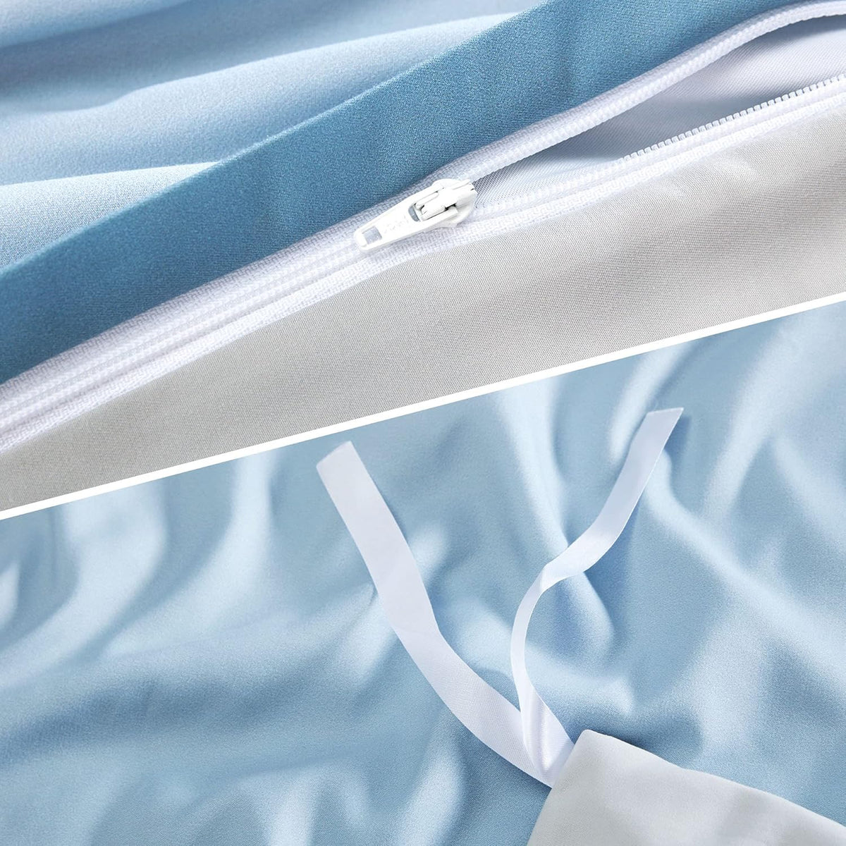 Funda Nórdica Tamaño Twin/Twin XL - Juego de Ropa de Cama Suave con Doble Cepillado para Niños y Adultos, Cierre de Cremallera, 2 Piezas, Incluye 1 Funda Nórdica (68"x90") y 1 Funda de Almohada, NO